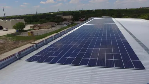 A completed commercial solar installation by Advanced Solar, photo 17