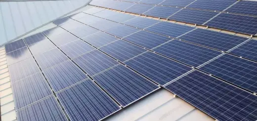 A completed commercial solar installation by Advanced Solar, photo 2