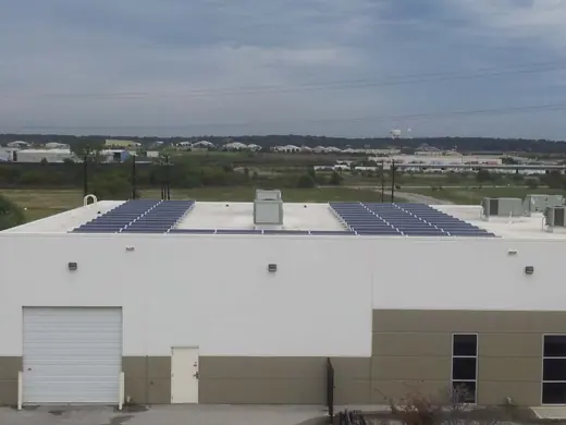 A completed commercial solar installation by Advanced Solar, photo 3