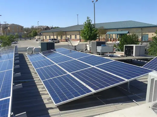 A completed commercial solar installation by Advanced Solar, photo 5