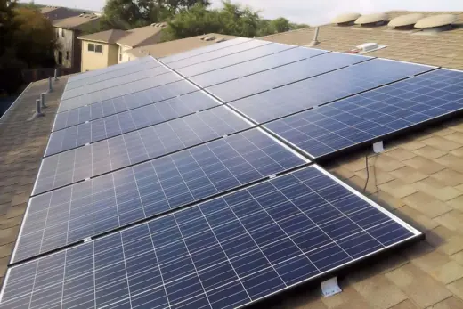 A completed residential solar installation by Advanced Solar, photo 4