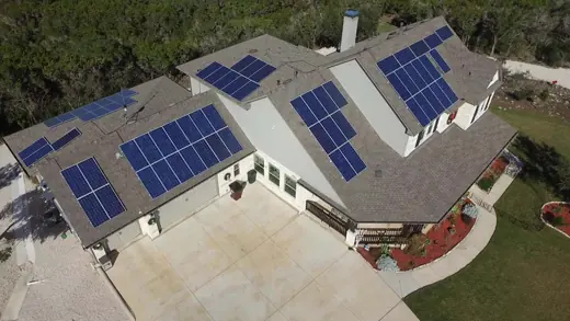 A completed residential solar installation by Advanced Solar, photo 42